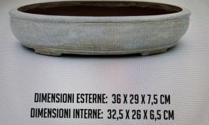 Ovale bianco /grigio