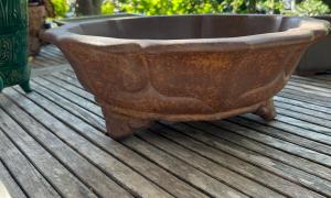 Pot fleur brut