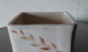 Shohin : pot émaillé carré