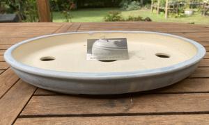 Pot oval bleu B. Auvinet 