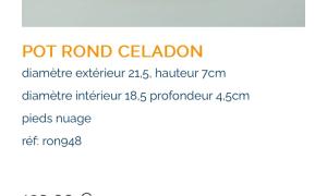 Pot rond céladon 